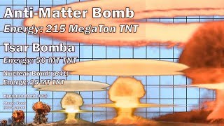 Nuclear Explosion Power Comparison [upl. by Adala]