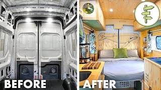 FULL DIY VAN BUILD from Start to Finish  Our Epic Van Life Conversion [upl. by Leiru58]