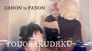 TODOBAKUDEKU  Canon VS Fanon  My Hero Academia Cosplay Skit [upl. by Elrebma853]