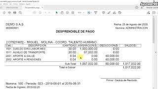 Descarga Desprendible nomina Acceso trabajador [upl. by Suolevram]