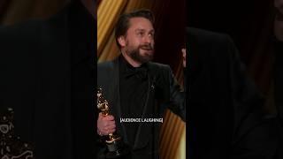 “Ye of little faith” 🤣 Congrats KieranCulkin Oscars Shorts [upl. by Walke63]