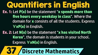 Expressing Quantifications in English [upl. by Dadirac]