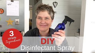 Powerful DIY DISINFECTANT SPRAY  3 Ingredients [upl. by Venus]