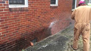 Pressure Washing A Brick House [upl. by Beaudoin741]