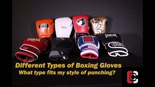 Different Types of Boxing Gloves [upl. by Kcinom]