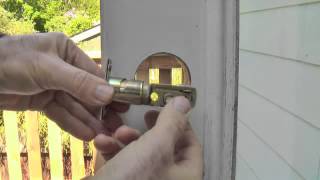 How to Replace a Deadbolt detailed instructions [upl. by Sined]