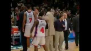 NY Knicks  Denver Nuggets Brawl 121606 [upl. by Adyan]