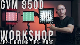 GVM 850D LED Panel 3 Kit  COMPLETE Workshop TO THE POINT [upl. by Endor]