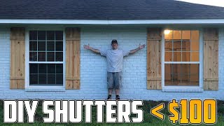 Building Our Own DIY Natural Wood Shutters [upl. by Ainav]