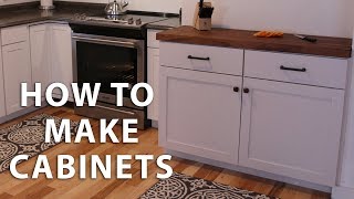 How to Make DIY Kitchen Cabinets [upl. by Llebiram]