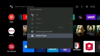 How to use TCL Android TV USB media player [upl. by Enattirb624]