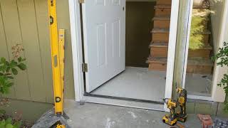 Jeld Wen Front Door Installation  Really crappy products and craftsmanship PART 1 [upl. by Elreath390]