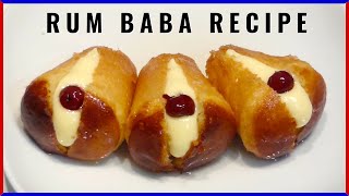 RUM BABA Original Italian Recipe with Pastry Cream [upl. by Ayamahs]