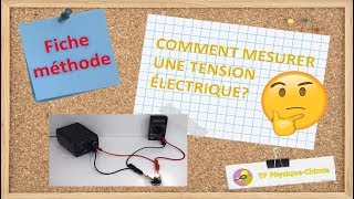 Comment mesurer une tension électrique  TP PhysiqueChimie [upl. by Otto341]