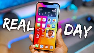 iPhone 12 Pro Max  REAL Day in the Life Review [upl. by Pressey462]