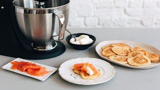 Simple blinis recipe  KitchenAid [upl. by Beora405]