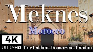 Medina  Part 2  Meknes Morocco Walking Tour 4K [upl. by Halak]