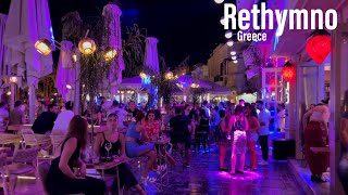 Rethymno Ρέθυμνο Greece 4KHDR Walking Tour  2021  Tourister Tours [upl. by Erodroeht]