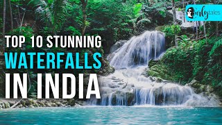 Top 10 Best amp Stunning Waterfalls In India  Curly Tales [upl. by Kcirdnekal]