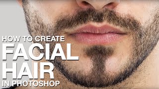 How to Create Facial Hair in Photoshop [upl. by Adnauq617]