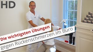 Rückenschmerzen unterer Rücken Einfache Übungen für das Büro [upl. by Yemiaj284]