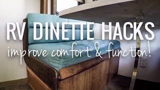 RV Dinette Hacks to Improve Comfort amp Function  RV Living  Renovations amp Repairs [upl. by Ioyal]