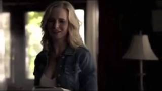 Klaus and Caroline Kiss 5x11  Katherine finds out [upl. by Ahsircal]