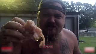 Redneck tries to eat pickled pig feet [upl. by Oremodlab]