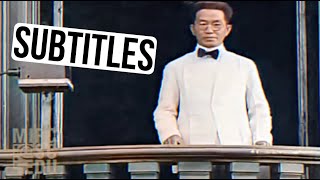 Speech by Philippine General Emilio Aguinaldo 1929 Colorized  ENGLISH SUBTITLES [upl. by Nataniel]