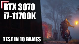 Intel Core i711700K  RTX 3070 — Test in 10 Games 1080p 1440p 4K [upl. by Ettezzus]