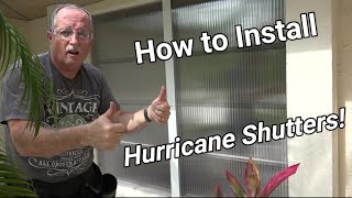 DIY  Hurricane Shutter Install [upl. by Amisoc]