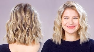 Updated Beachy Waves Short Hair Tutorial [upl. by Raji553]