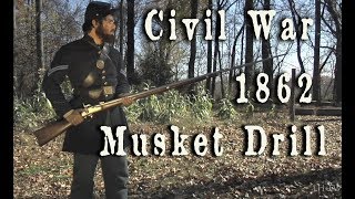 Civil War  1862 US Army Musket Drill HD [upl. by Alexandr705]