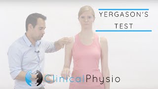 Yergasons Test  Clinical Physio [upl. by Ardnwahs]