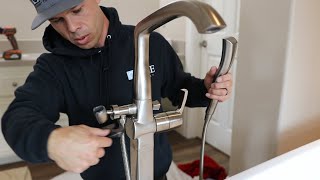 Easy way to Install a Freestanding Tub Part 2 [upl. by Herman615]