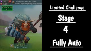 Full Auto Barbarian Limited Challenge Stage 4  Barbaric Journey  Lords Mobile [upl. by Issor]