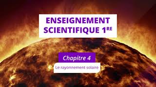 Le rayonnement solaire Enseignement scientifique 1re [upl. by Eseela]