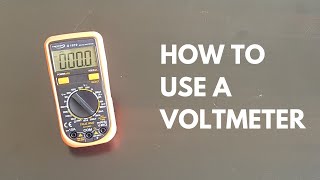 How to use a voltmeter [upl. by Ynffit55]