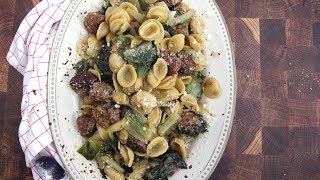 Pasta with Meatballs and Escarole [upl. by Ettenim]