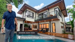 House Tour 205  Modern Asian Industrial Home in Mapayapa Village Quezon City [upl. by Ynnob160]