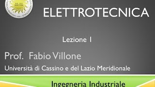 Elettrotecnica Lezione 1 [upl. by Adnovaj]