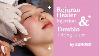 Rejuran Healer Injection and Doublo Lifting Laser  How Its Like  Before amp After  Eunogo Beauty [upl. by Aitercul]