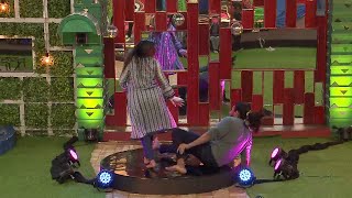 Niroop falling down  Bigg Boss 5 Tamil [upl. by Alaham662]