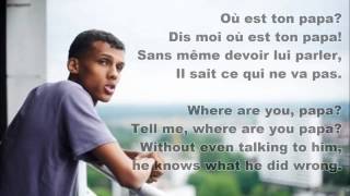 Sromae Papaoutai French amp English Lyrics [upl. by Quinton]