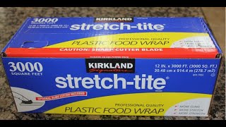 How to install the Kirkland Signature StretchTite Plastic Food Wrap 12 in x 3000 ft item 208733 [upl. by Frazier]