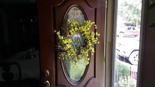 How to hang a wreath on a glass door [upl. by Hobey]