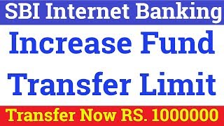 How to Increase Beneficiary Limit in SBI  How to Increase Fund Transfer Limit using SBI Net Banking [upl. by Airotcivairam]