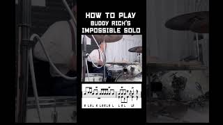 How to play Buddy Rich’s Impossible Solo Part 1 [upl. by Eras165]