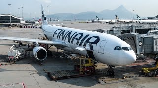 SURPRISINGLY GOOD  Finnair  Airbus A330300  Hong Kong  Helsinki  Economy Class [upl. by Lehteb]