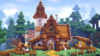 Minecraft  How to Build a Medieval House [upl. by Refanej259]